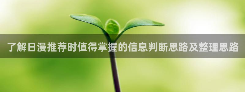 动漫天堂:了解日漫推荐时值得掌握的信息判断思路及整理思路配图