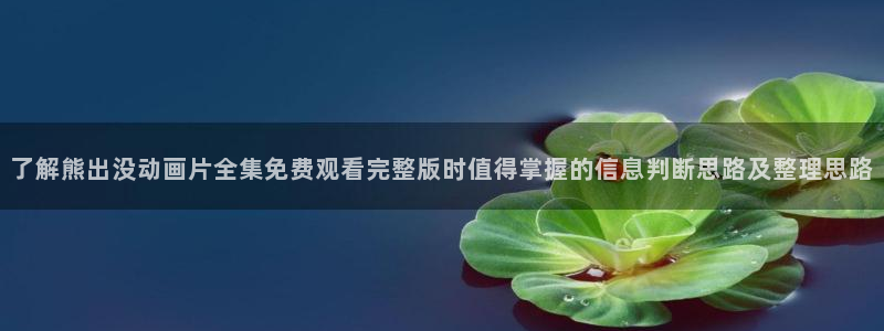 动漫天堂今日排行:了解熊出没动画片全集免费观看完整版时值得掌握的信息判断思路及整理思路配图